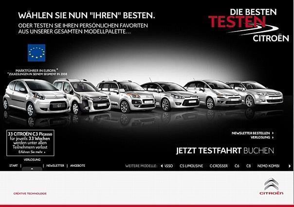 Citroën startet Kampagne Die Besten testen